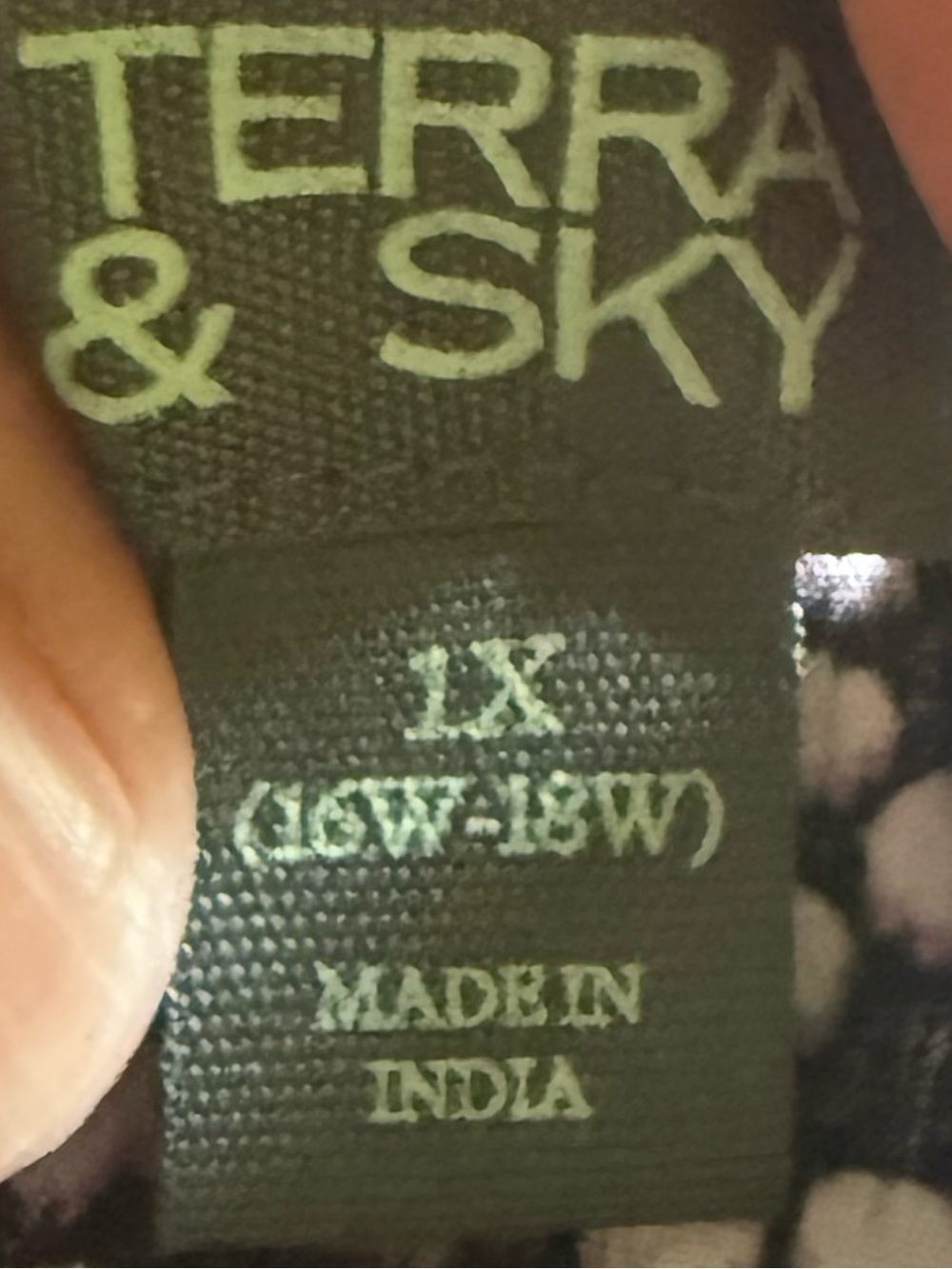 Terra & Sky 1X 100% cotton dress EUC - Picture 5 of 5